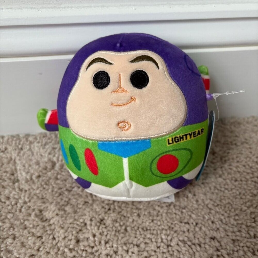 Disney Squishmallows Buzz Lightyear Plush Toy 5" Soft & Cuddly New w Tag‎